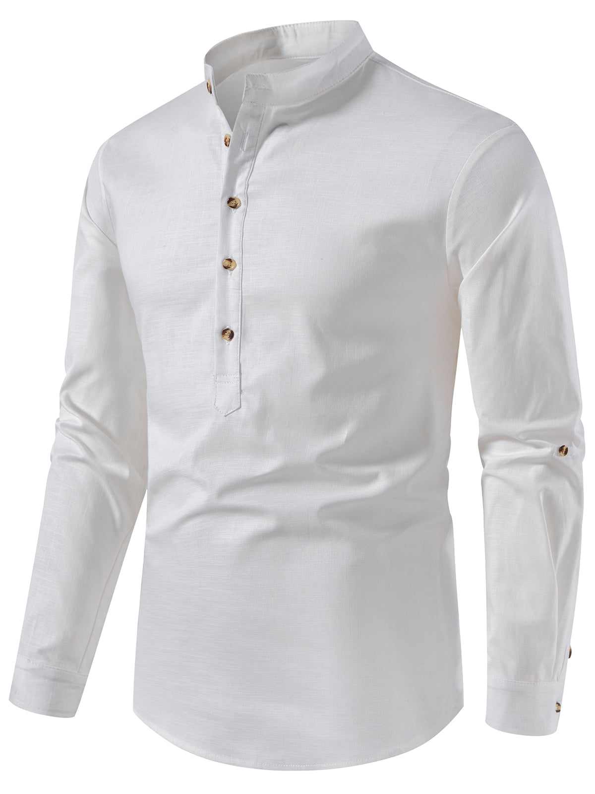 Fiorenzo Shirt | Men’s Long-Sleeve Henley Shirt with Button Neckline