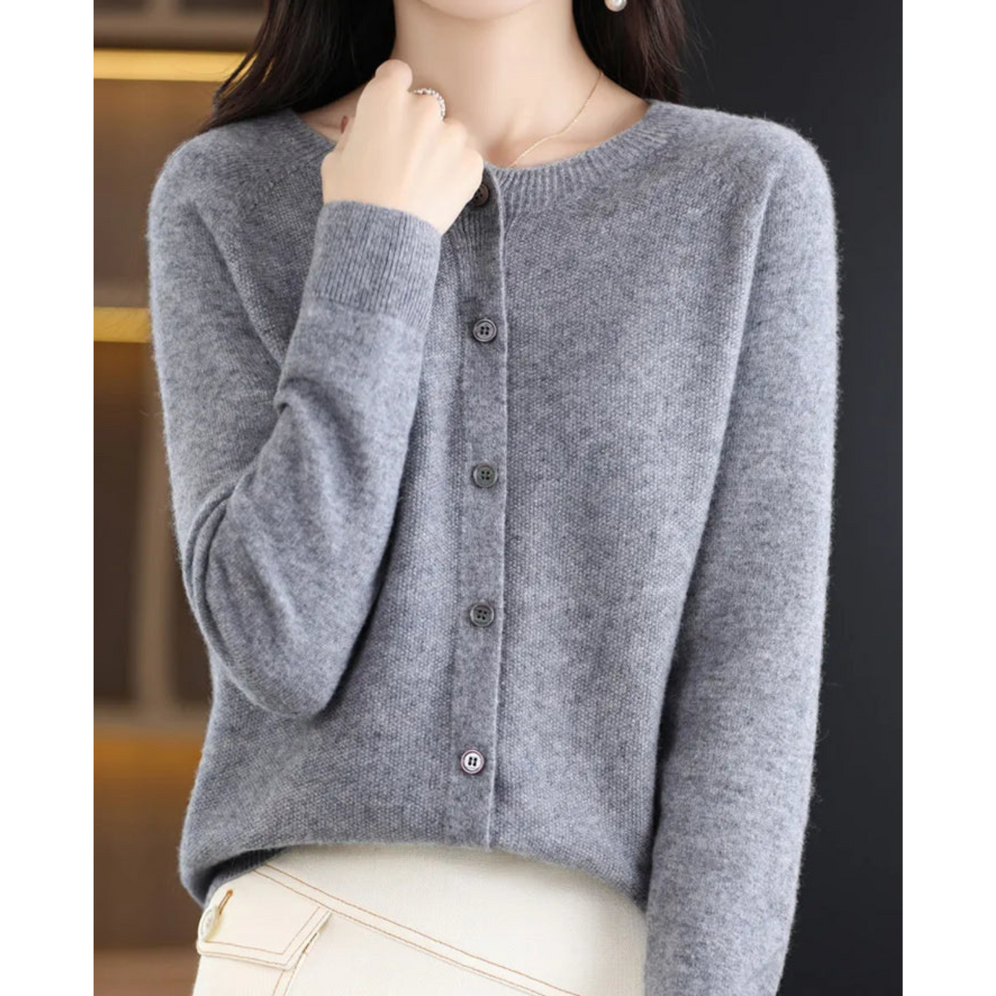 Gwen Cardigan | Pure Cashmere Cardigan