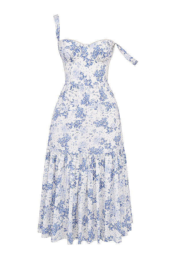 Bridget Sundress | Women’s Floral Print Midi Dress with Lightweight Flowy Fit