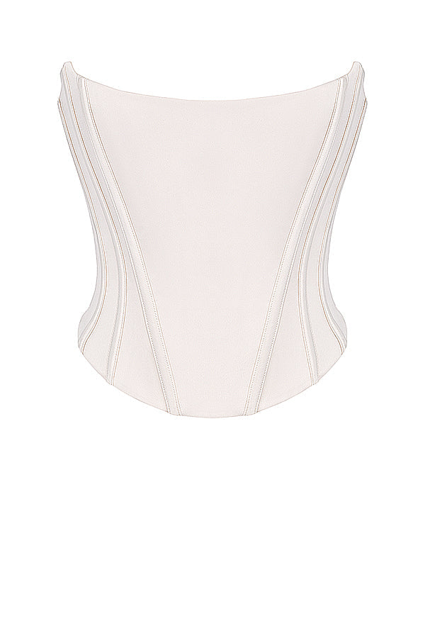 Beatrice Corset Top | Women’s Structured Corset with Lace Back Detail for Elegant Styling