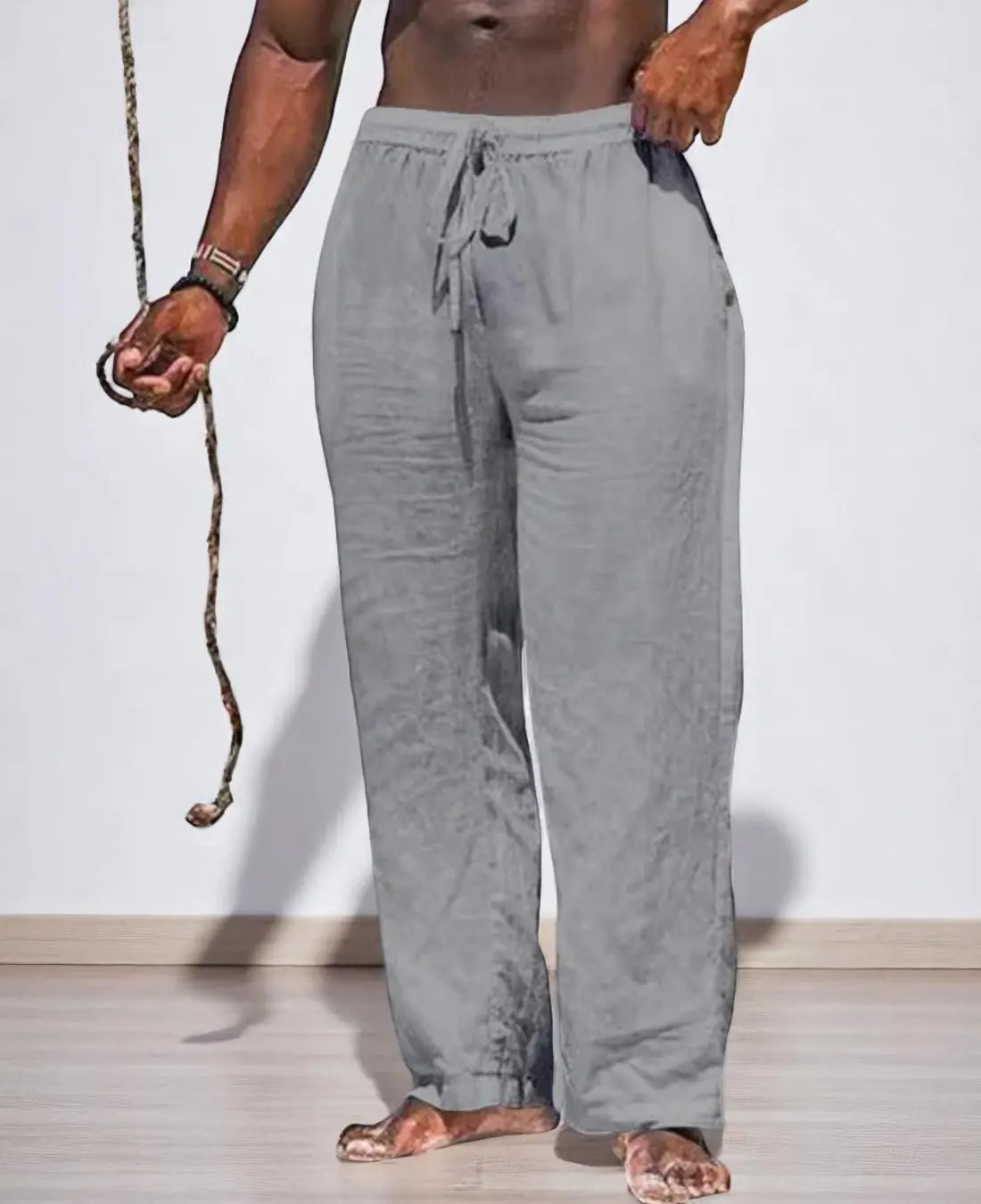 Fio Trousers | Men’s Cotton-Linen Summer Trousers with Relaxed Fit