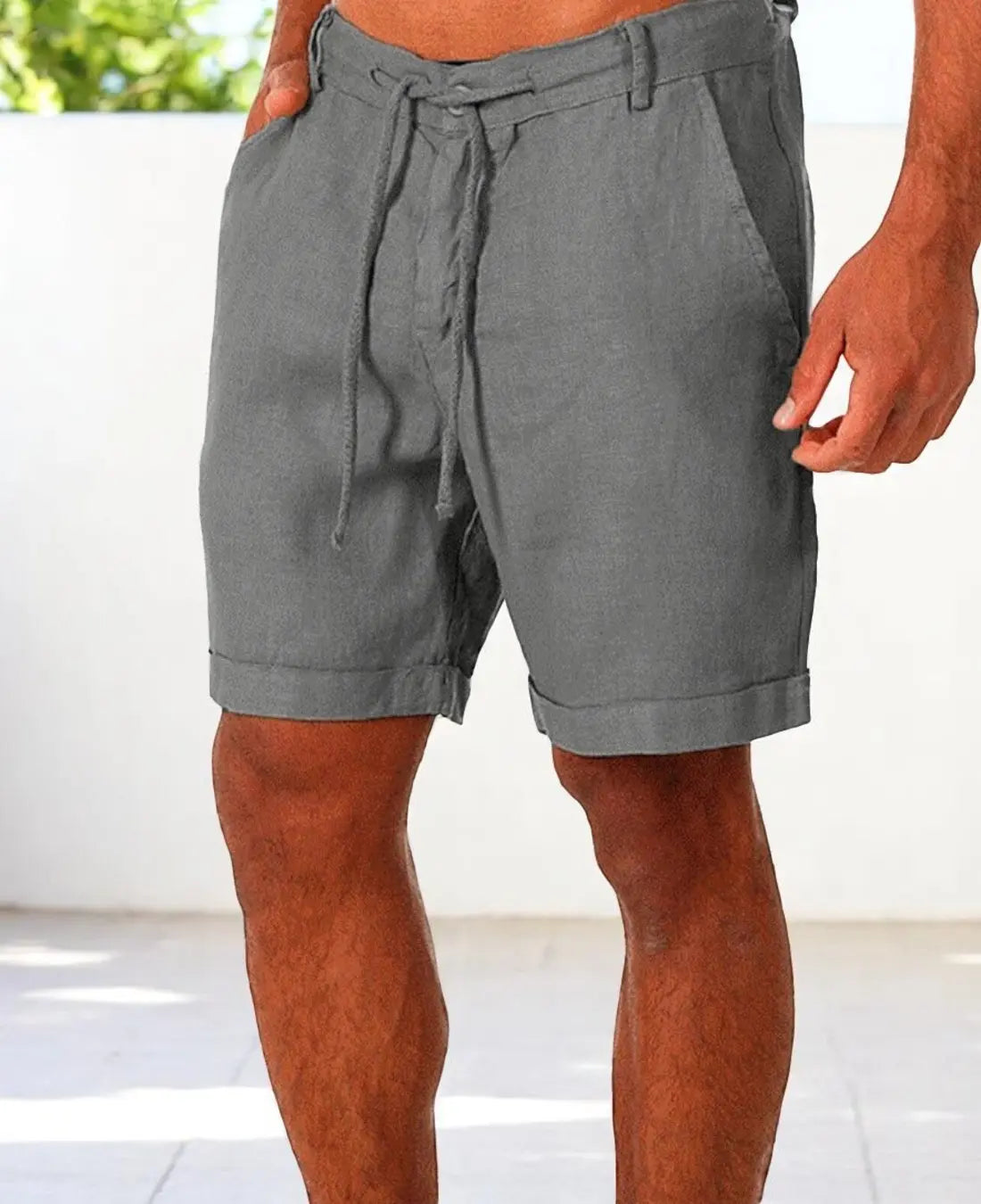 Finix Shorts | Men’s Linen Summer Shorts with Slim Fit and Lightweight Breathable Fabric
