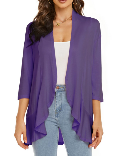 Rose Cardigan | Women’s Autumn Casual Lightweight Open-Front Cardigan