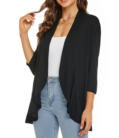 Rose Cardigan | Women’s Autumn Casual Lightweight Open-Front Cardigan