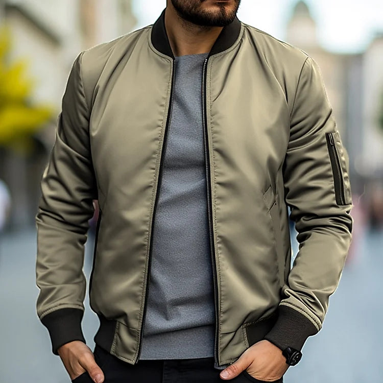 Asher Jacket | Men's Classic Bomber Jacket