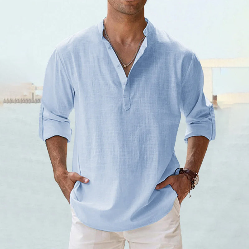 Gervais Shirt | Men's Long-Sleeve Lightweight Linen Shirt