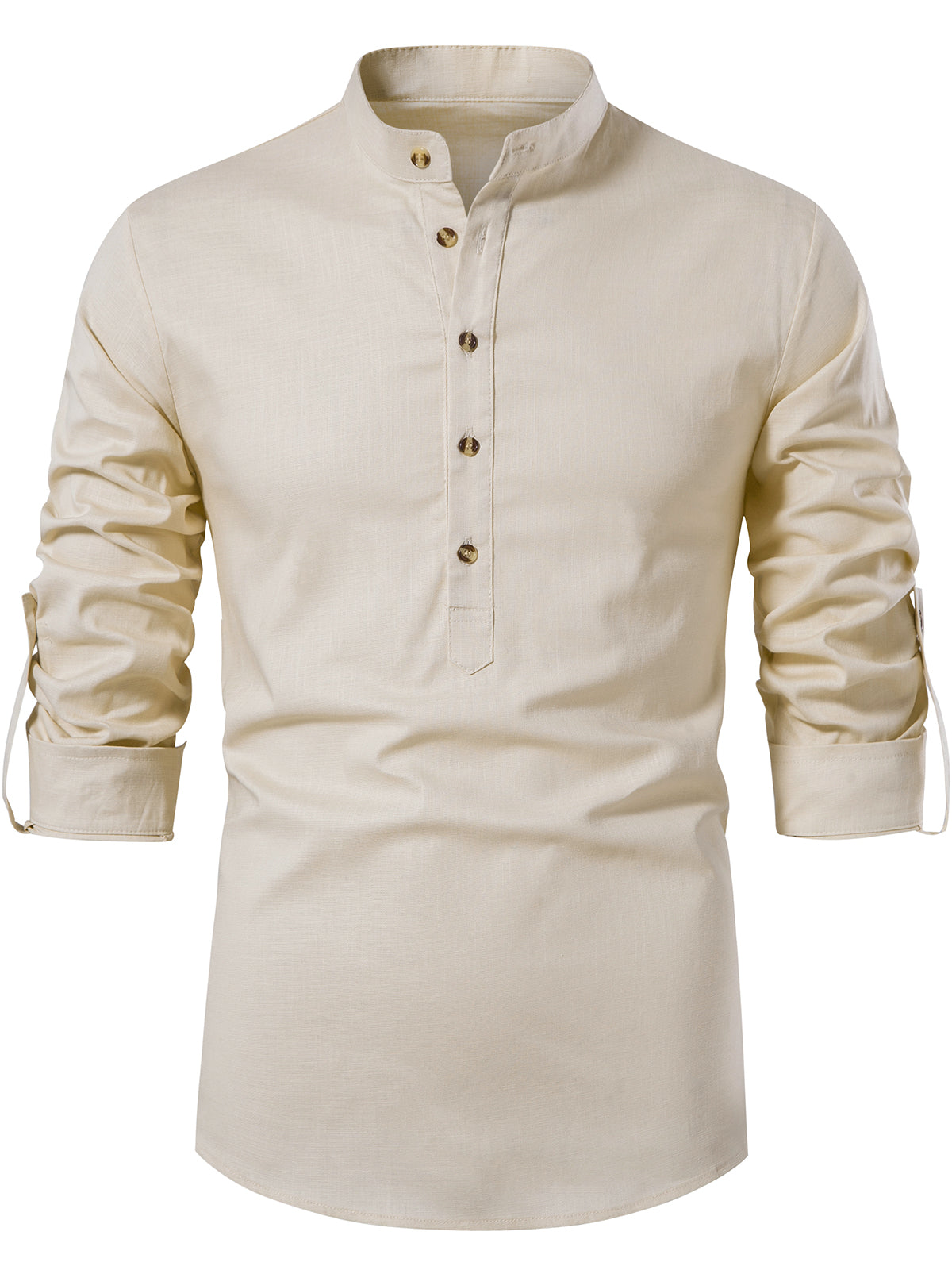 Fiorenzo Shirt | Men’s Long-Sleeve Henley Shirt with Button Neckline