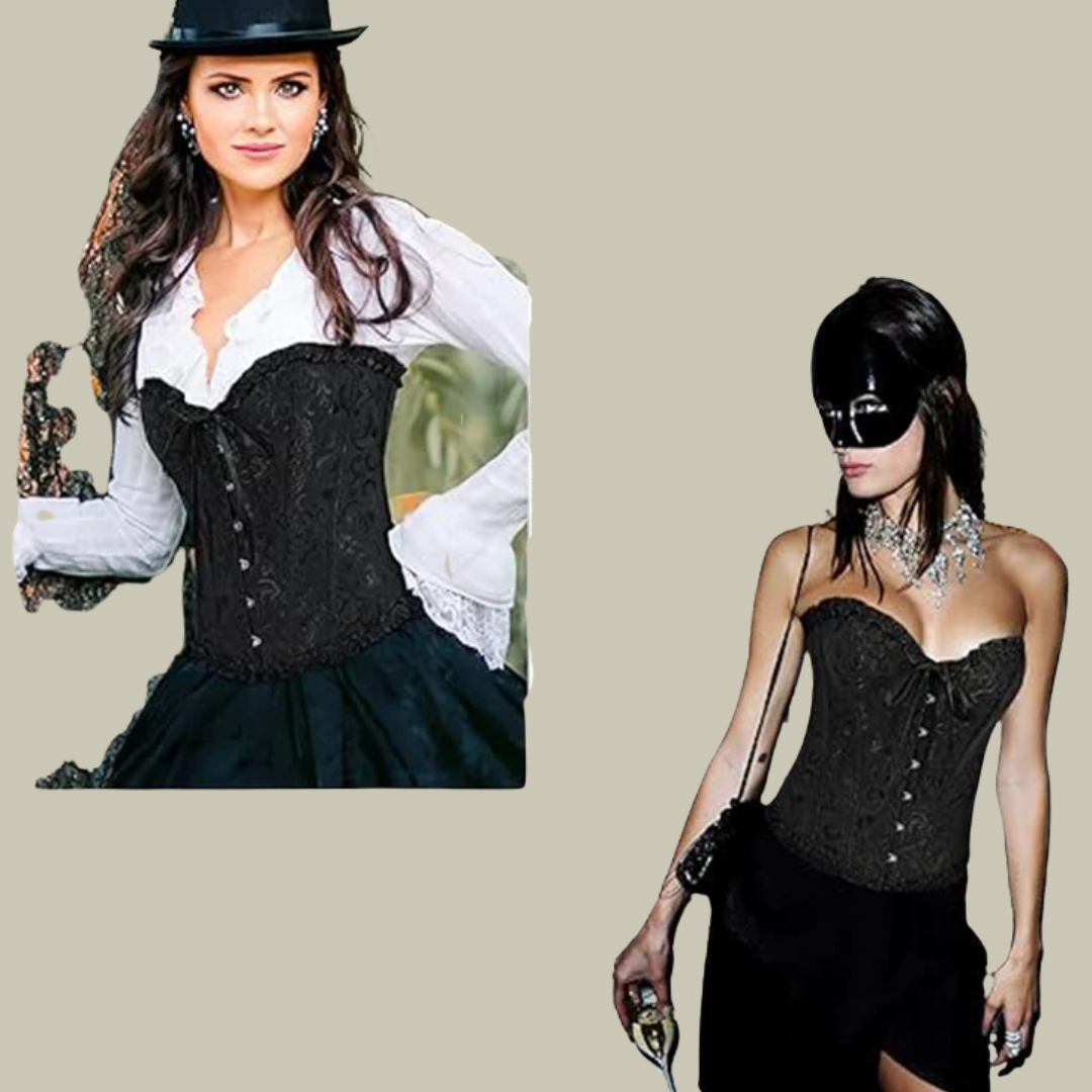 Bette Corset Top | Women’s Satin Corset with Romantic Details and Structured Fit