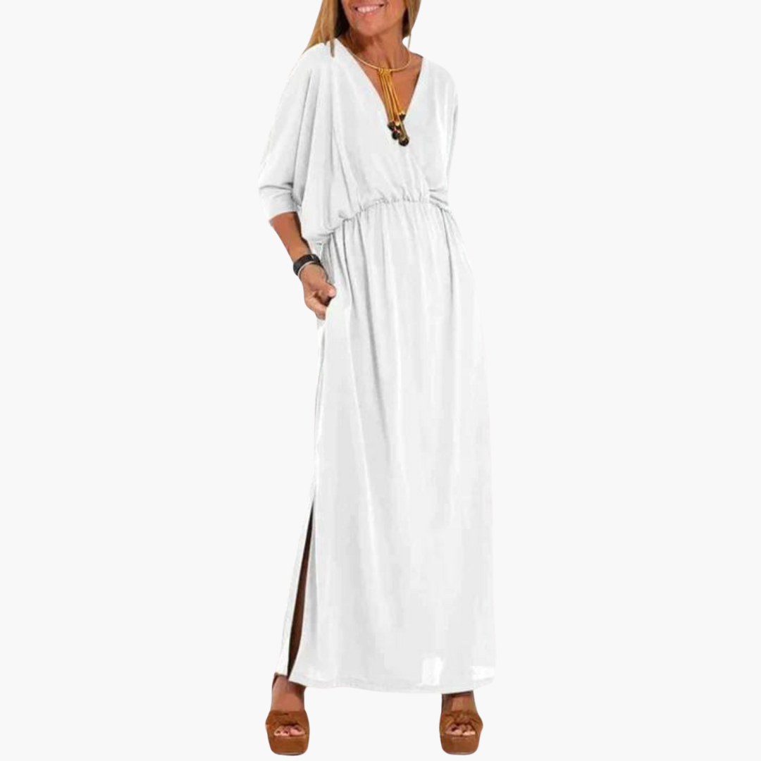 Abigail Summer Dress | Women’s Lightweight Midi Summer Dress with Relaxed Fit