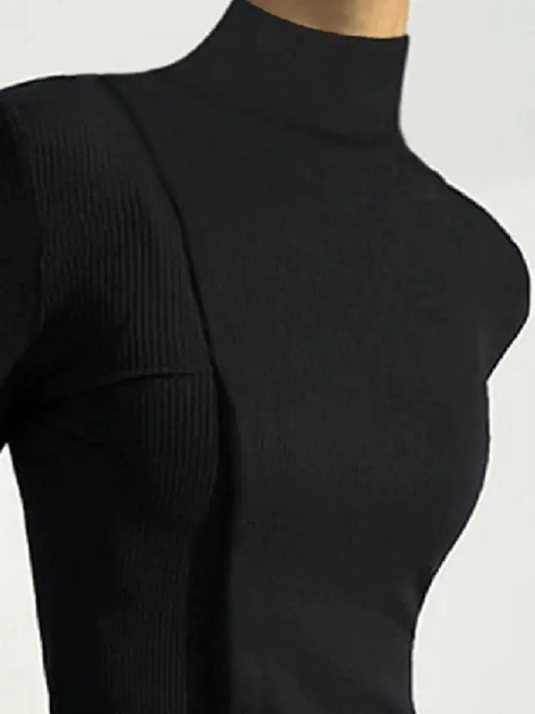 Pearlie Top | Trendy Turtleneck Long Sleeve Casual Top