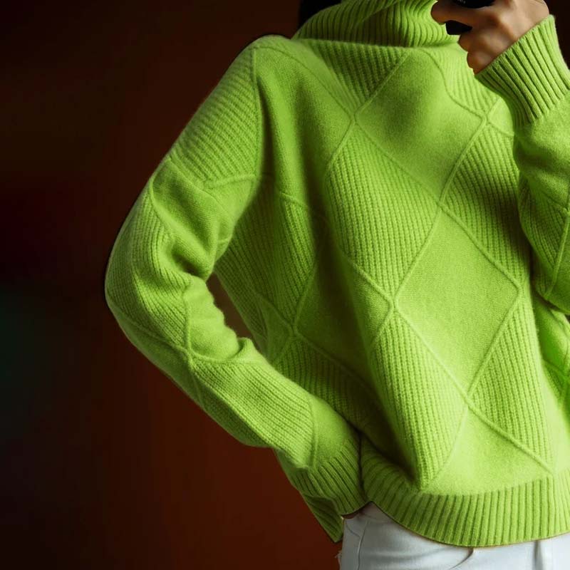 Nyna Sweater | Women's Winter High-Neck Knitted Sweater