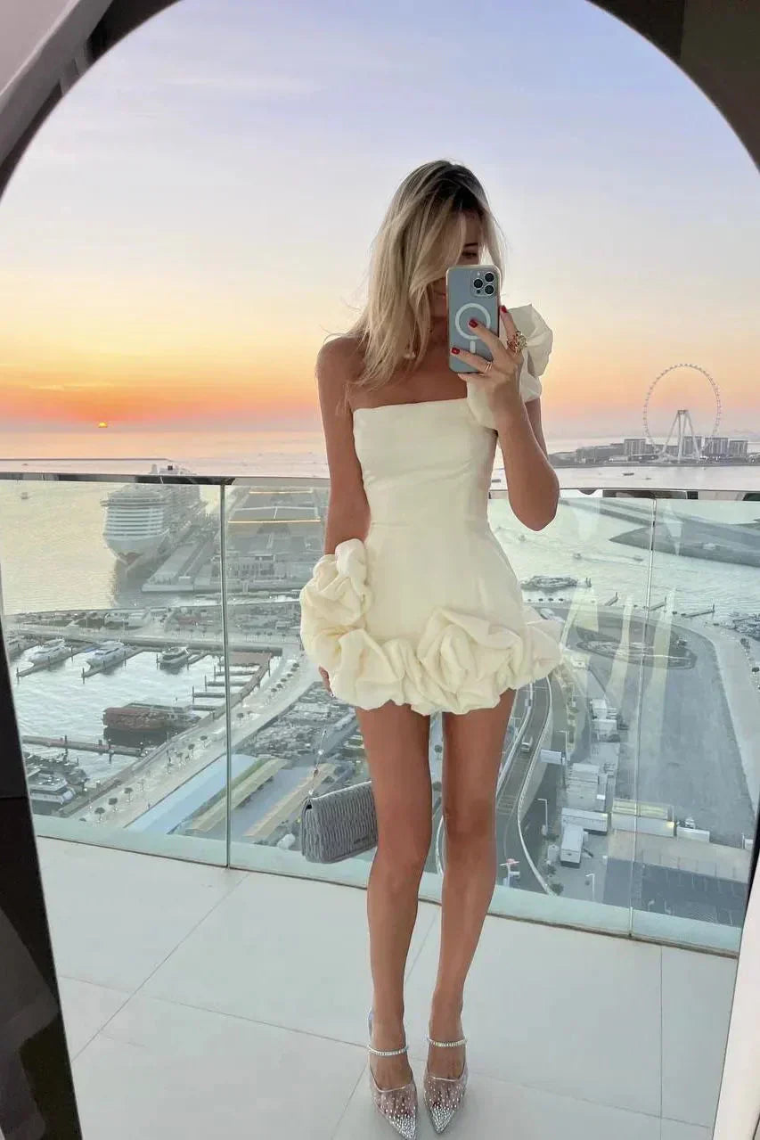 Yajaira Mini Dress | Women’s Floral Puff Sleeve Mini Dress