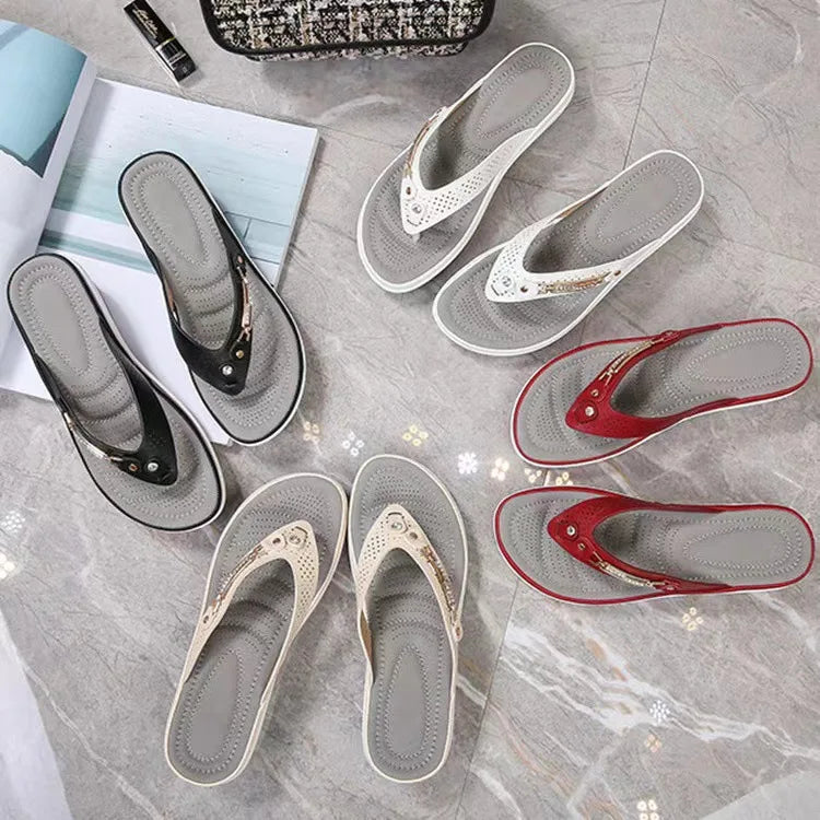 Brooke Shoes | Women’s Comfort Summer Slippers with Soft Cushioned Footbed