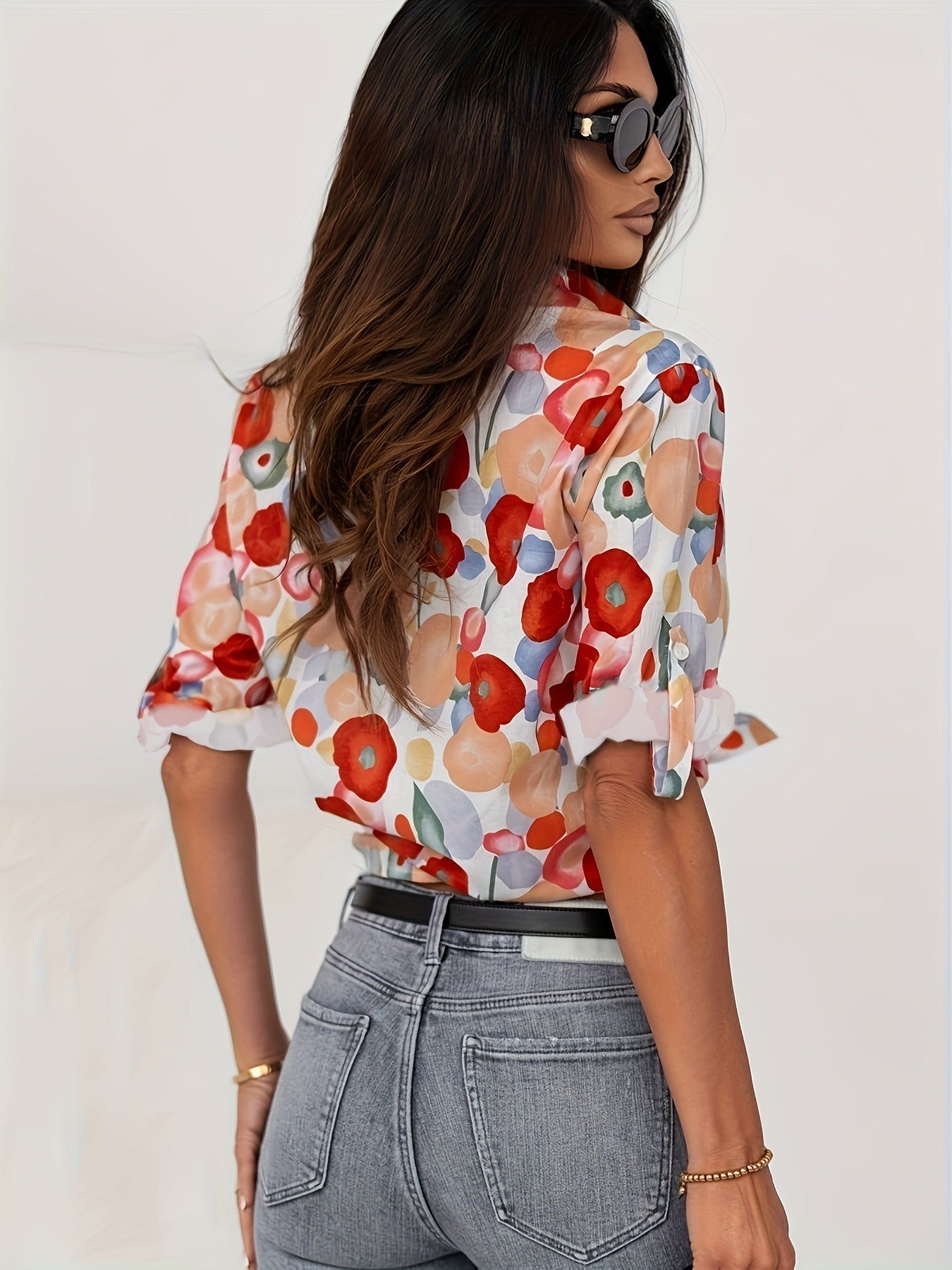 Udessa Blouse | Long-Sleeve Collared Blouse for Women