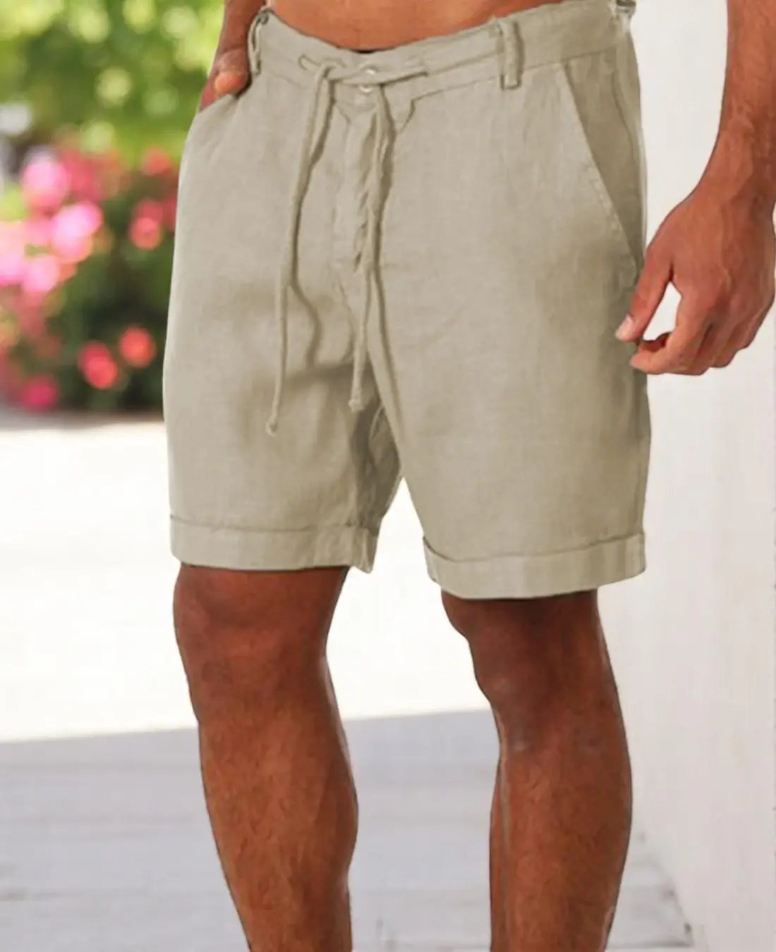 Finix Shorts | Men’s Linen Summer Shorts with Slim Fit and Lightweight Breathable Fabric