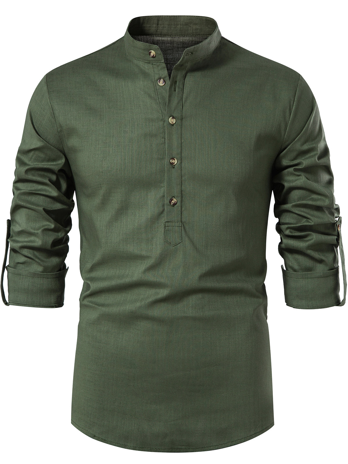 Fiorenzo Shirt | Men’s Long-Sleeve Henley Shirt with Button Neckline
