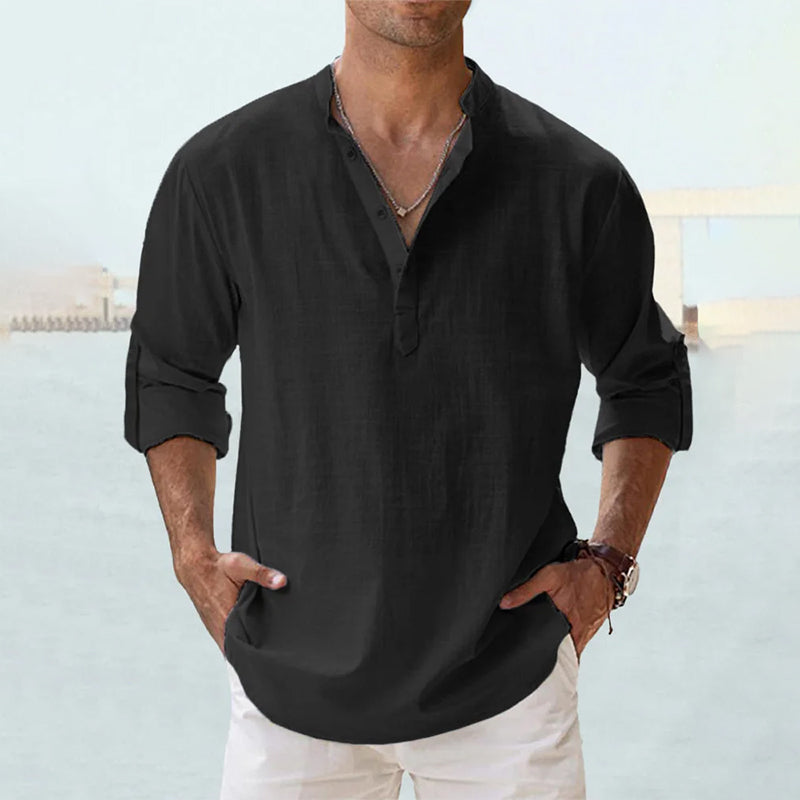 Gervais Shirt | Men's Long-Sleeve Lightweight Linen Shirt