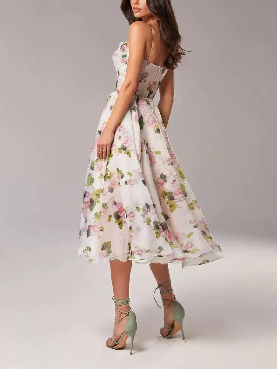 Yahira Dress | Women’s Sleek Midi Dress with Structured Fit