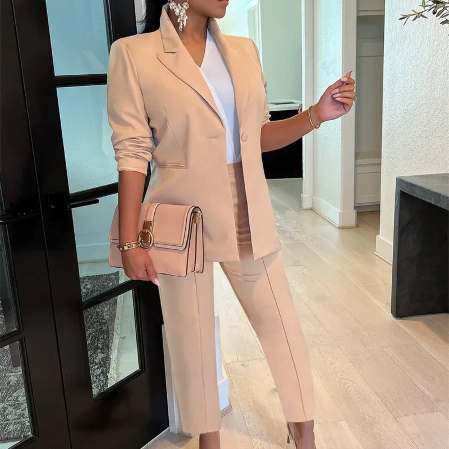 Yurika Suit Set | Women’s Matching Blazer and Trousers Set for Office