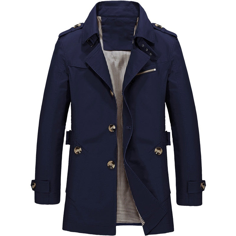 Andrew Coat | Men's Classic Double-Breasted Trench Coat