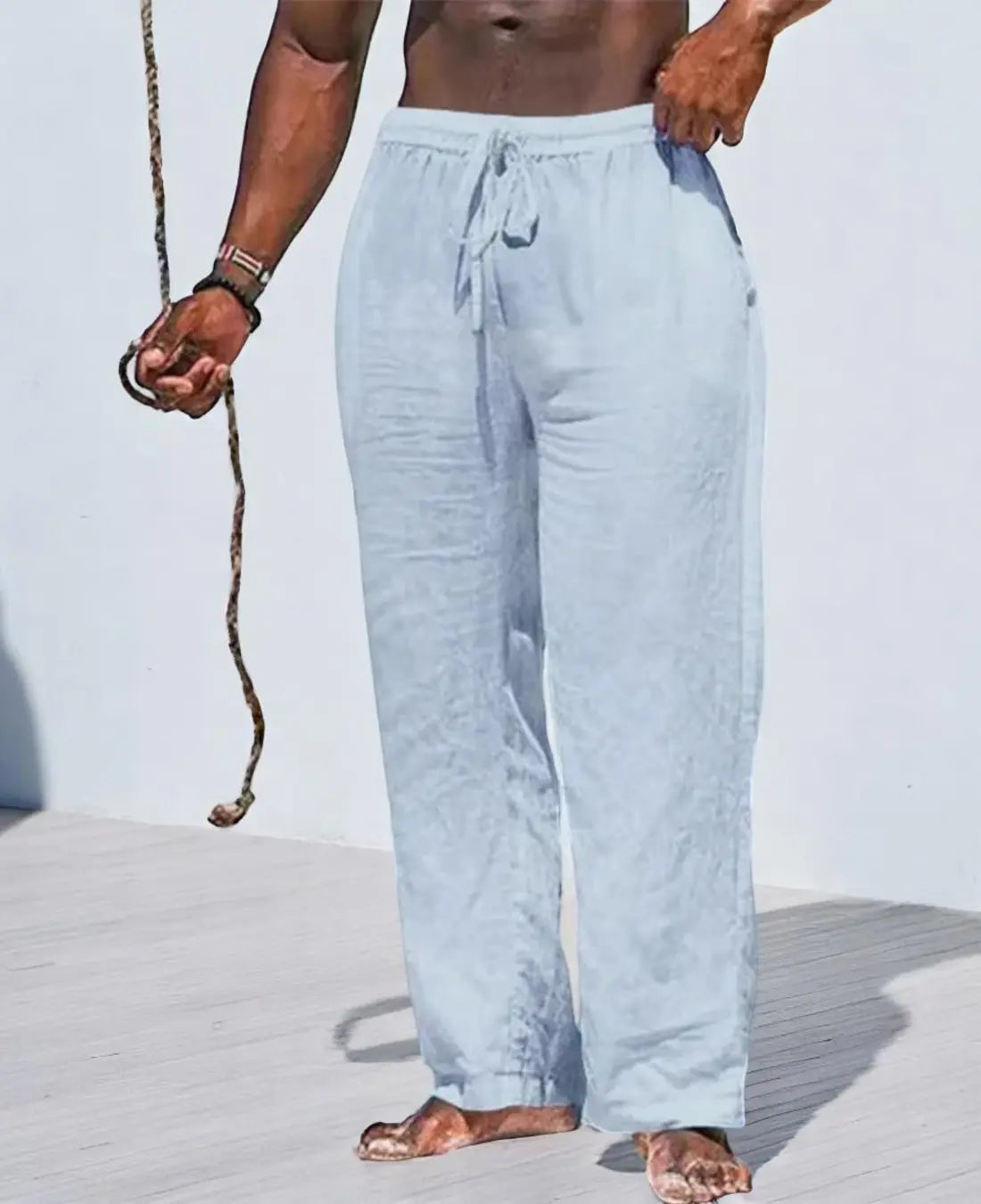Fio Trousers | Men’s Cotton-Linen Summer Trousers with Relaxed Fit
