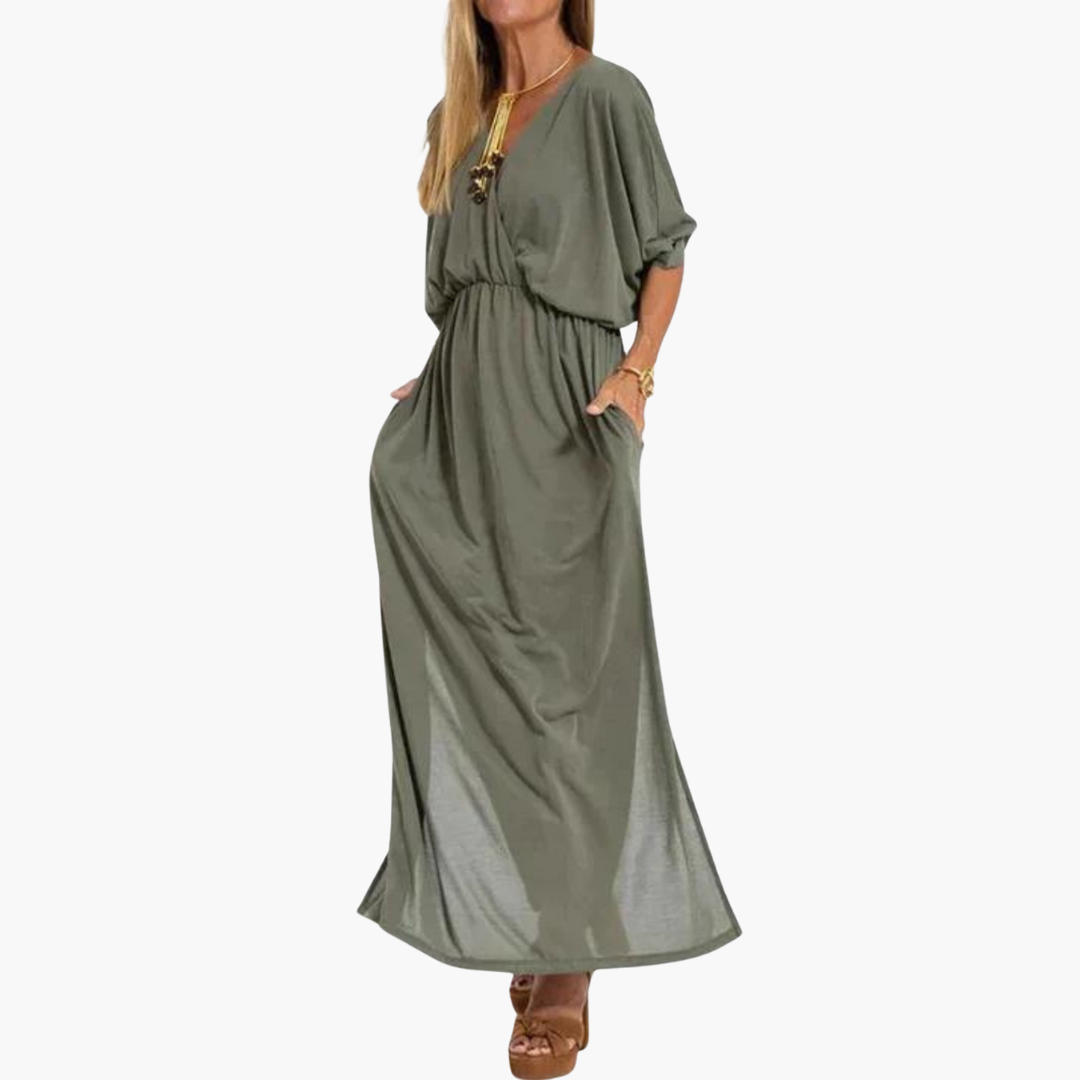 Abigail Summer Dress | Women’s Lightweight Midi Summer Dress with Relaxed Fit