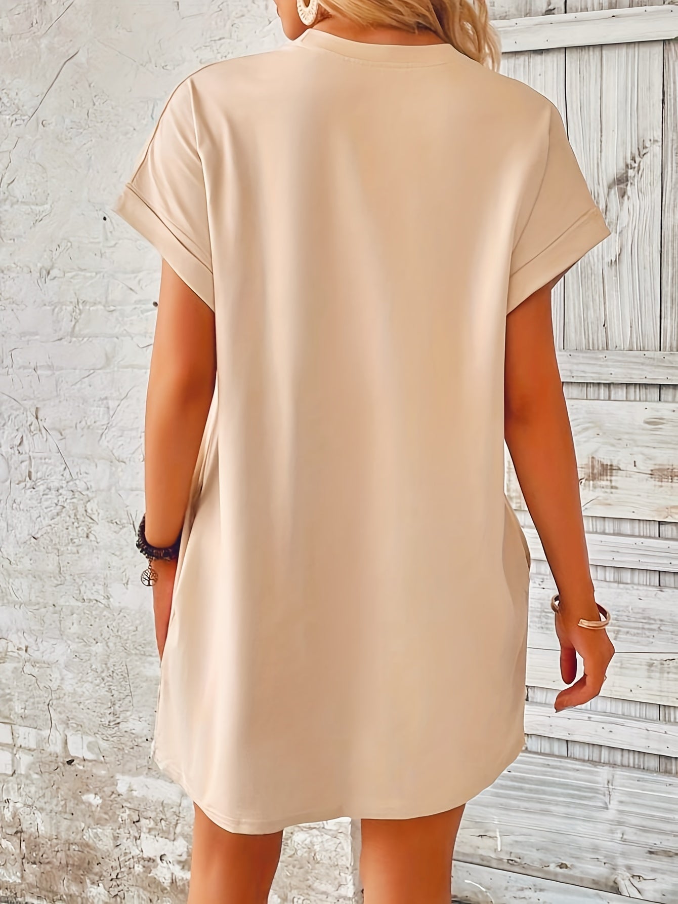 Bionika T-Shirt Dress | Casual Short-Sleeve Summer Dress with Pockets for Women