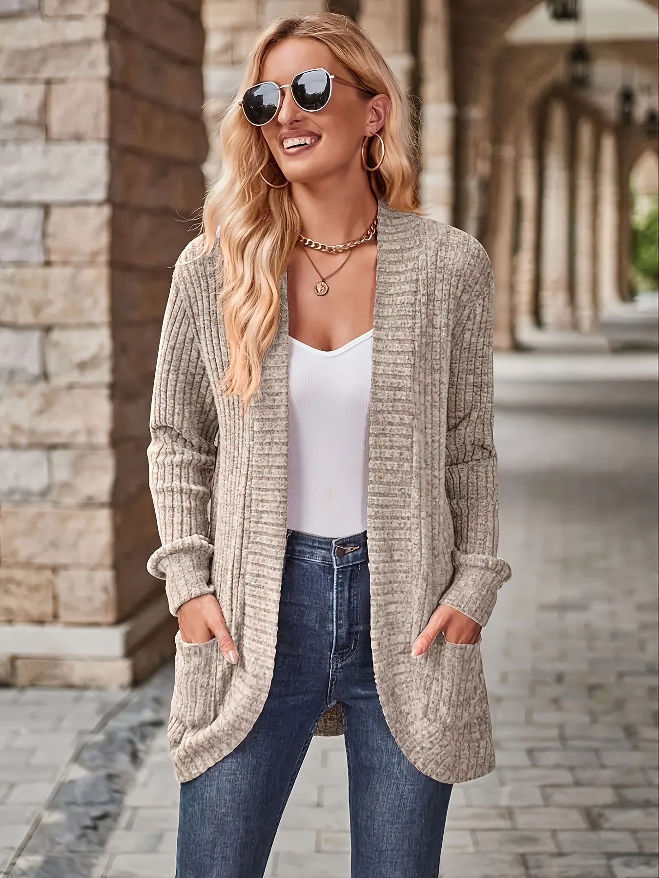 Rania Cardigan | Women's Autumn Casual Fleece Knit Cardigan