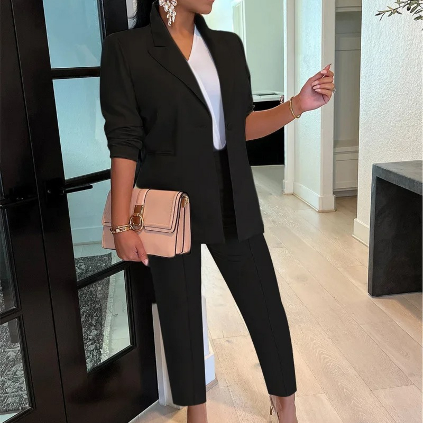 Yurika Suit Set | Women’s Matching Blazer and Trousers Set for Office