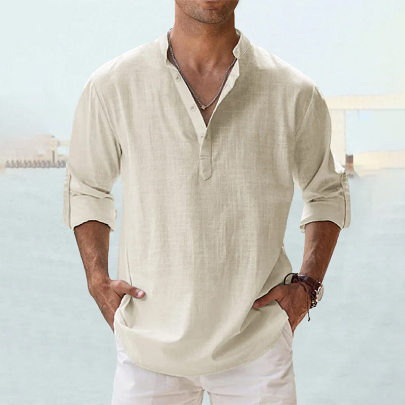 Gervais Shirt | Men's Long-Sleeve Lightweight Linen Shirt