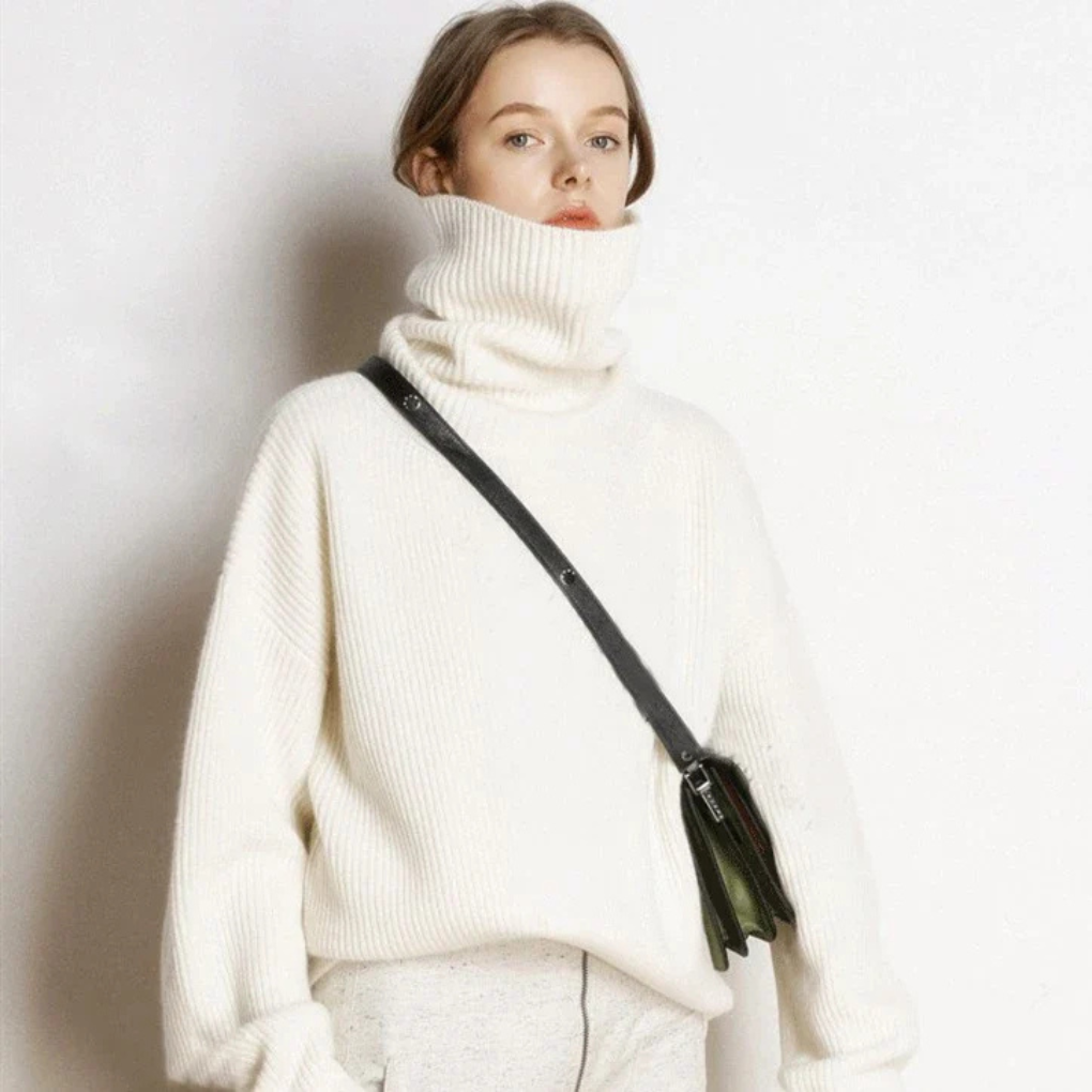 Reanna Jumper | Women’s Autumn Oversized Polo Collar Jumper