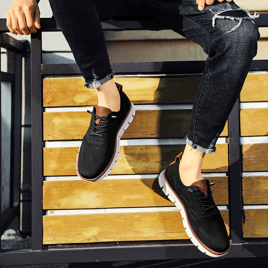 Alonso Knit Sneakers | Men’s Lightweight Breathable Lace-Up Sneakers with Cushioned Sole