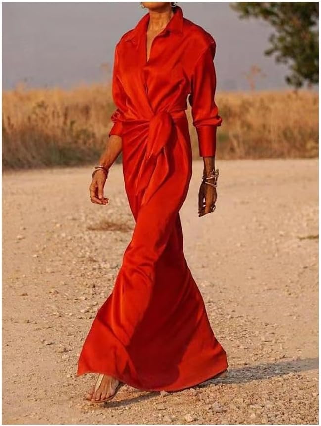 Adriana Silk Dress | Women’s Elegant Lightweight Silk Midi Dress