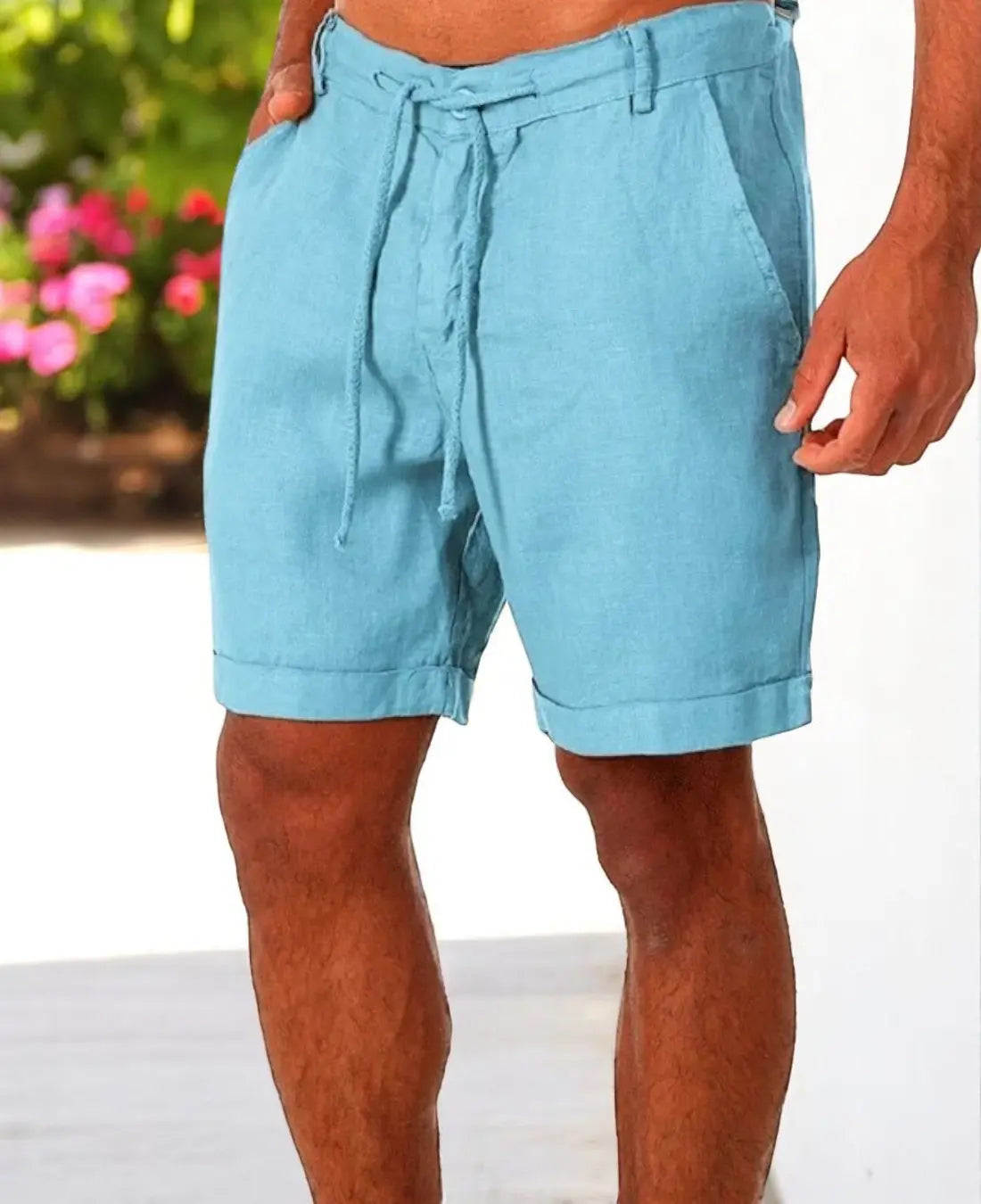Finix Shorts | Men’s Linen Summer Shorts with Slim Fit and Lightweight Breathable Fabric