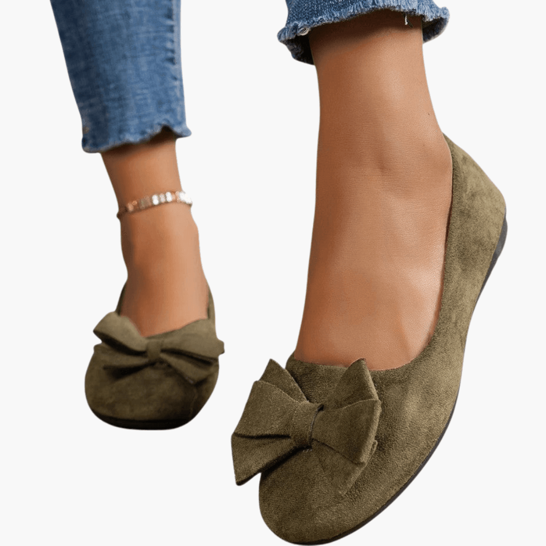 Aisha Loafers | Women’s Patent Slip-On Bow Loafers with Sleek Finish