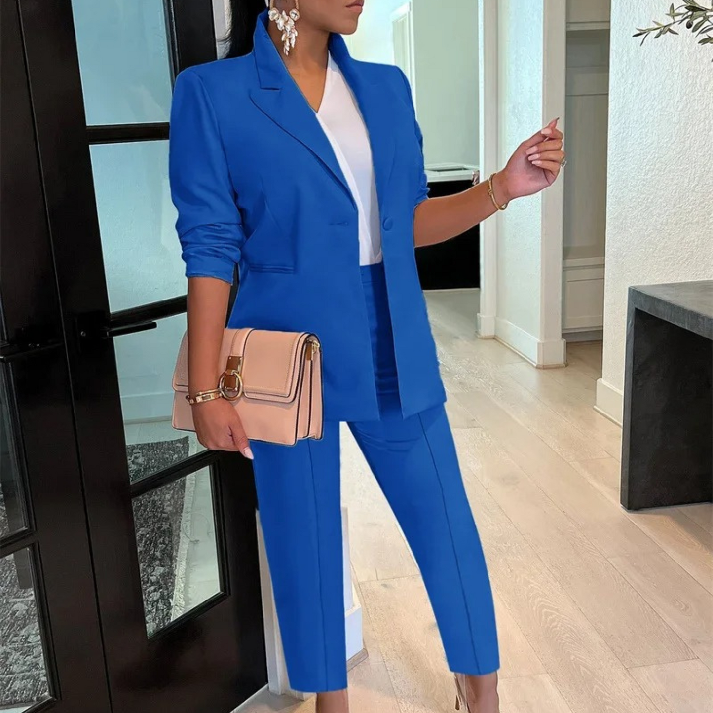 Yurika Suit Set | Women’s Matching Blazer and Trousers Set for Office
