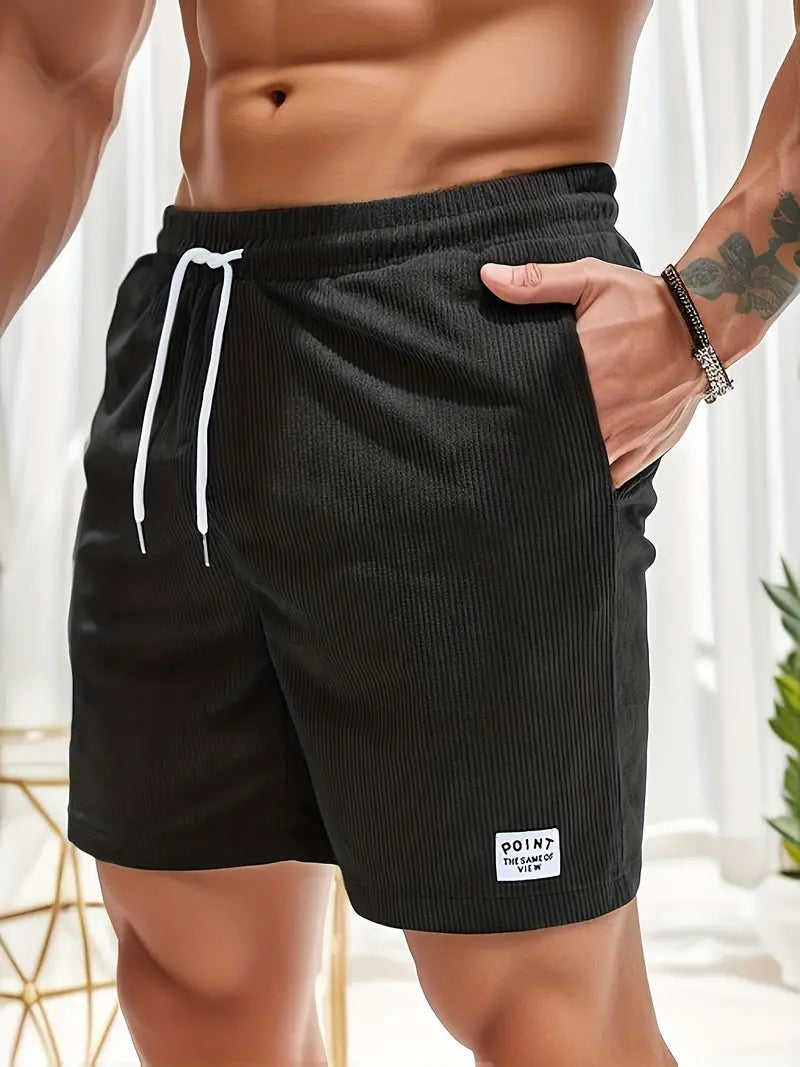 Andreas Corduroy Shorts | Men’s Loose-Fit Corduroy Shorts with Adjustable Drawstring Waist