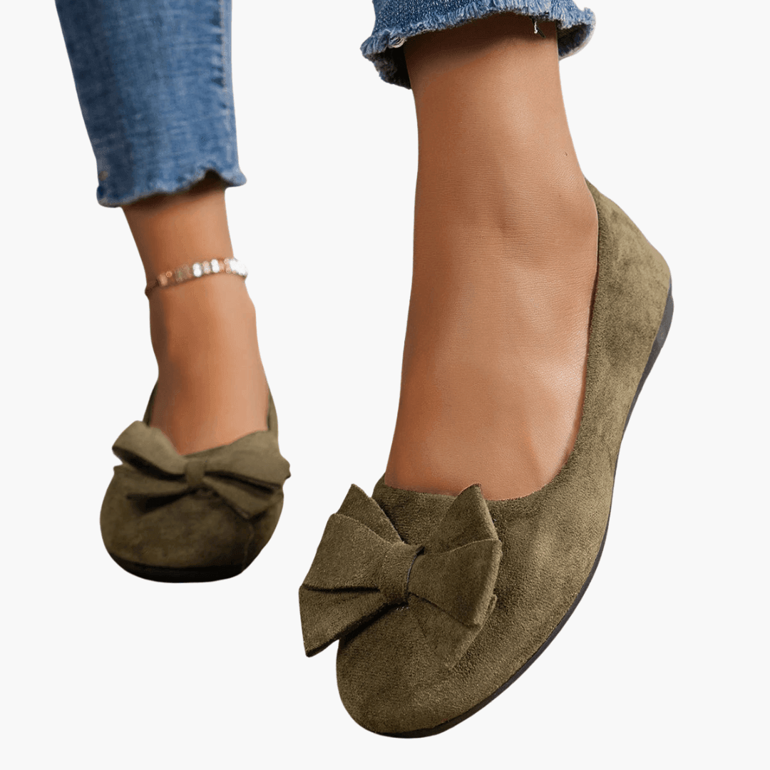 Aisha Loafers | Women’s Patent Slip-On Bow Loafers with Sleek Finish