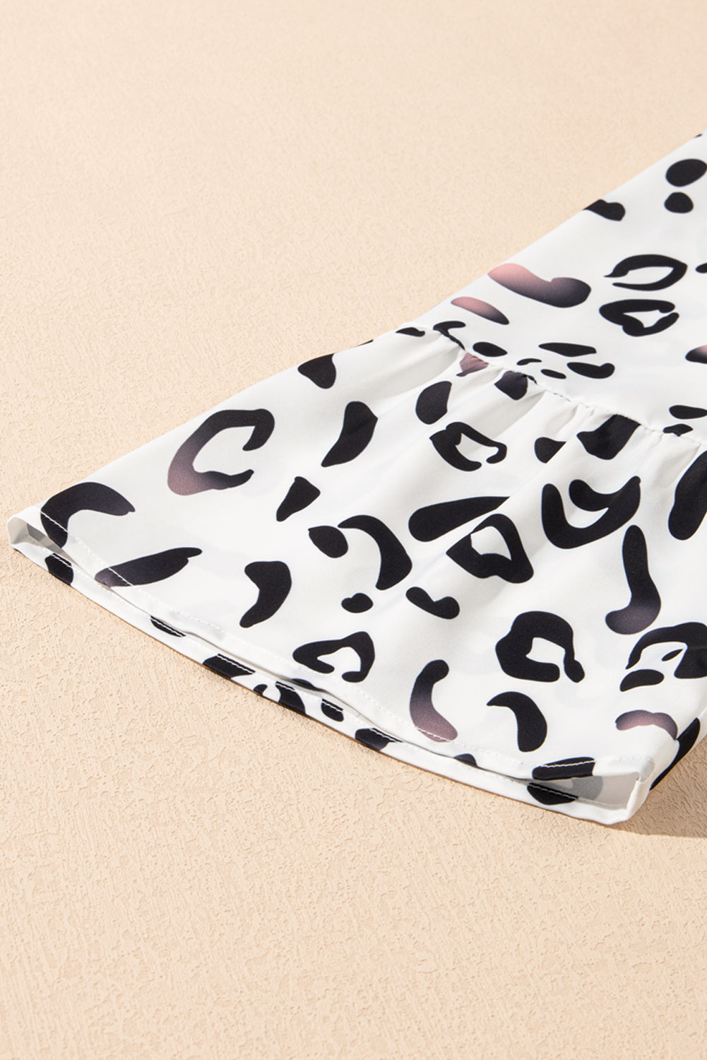 Ximena Maxi Dress | White Leopard Print Loose Fit Dress