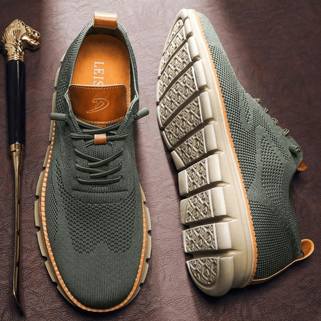Alonso Knit Sneakers | Men’s Lightweight Breathable Lace-Up Sneakers with Cushioned Sole