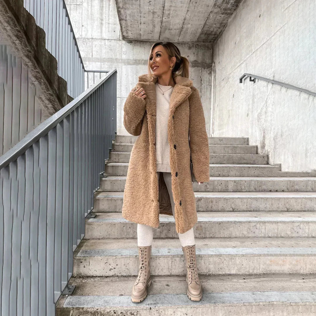 Rebecca Coat | Women’s Autumn Long Teddy Coat