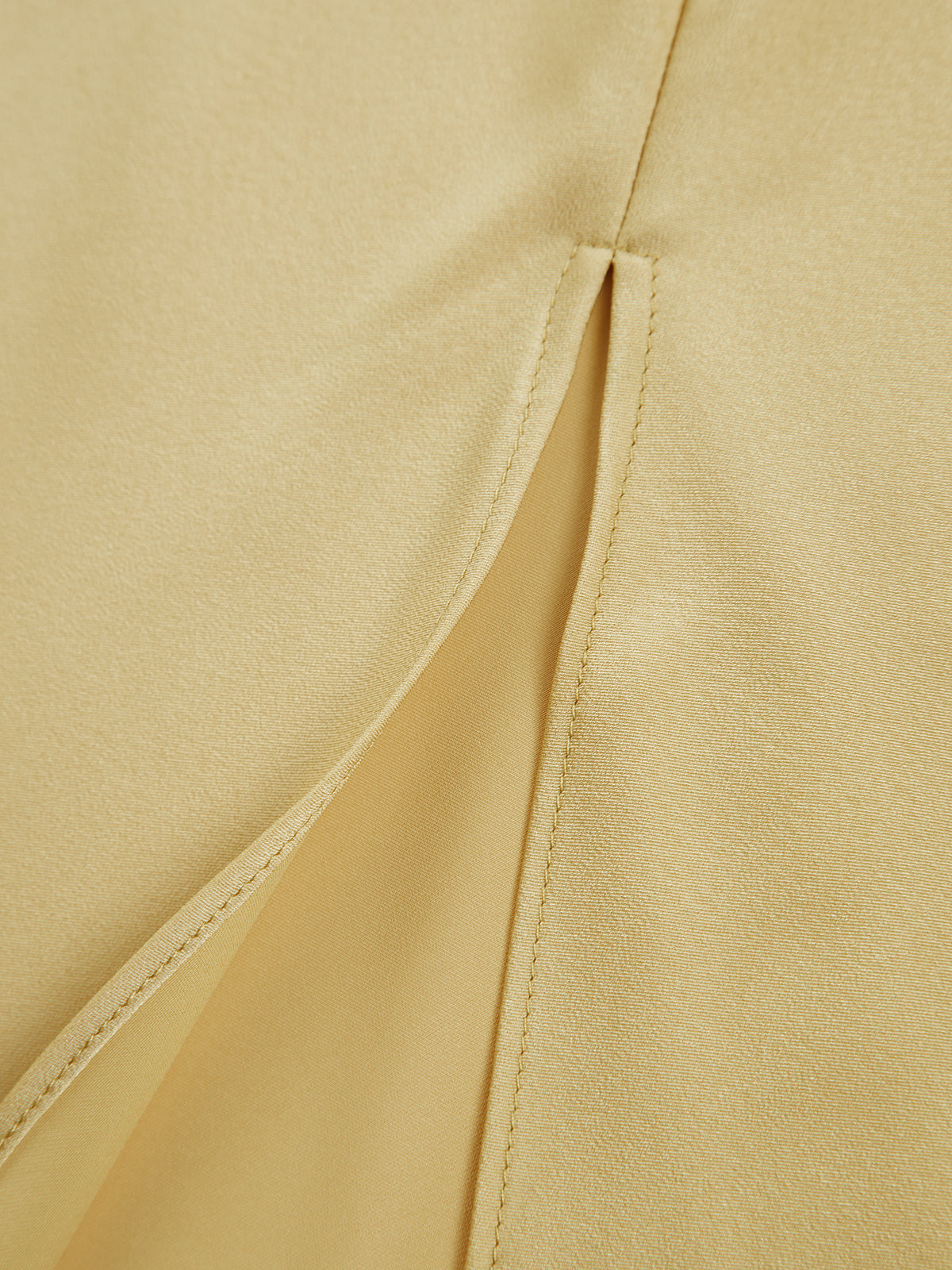 Ceralya Satin Dress | One-Shoulder Satin Slip Dress with Side Slit