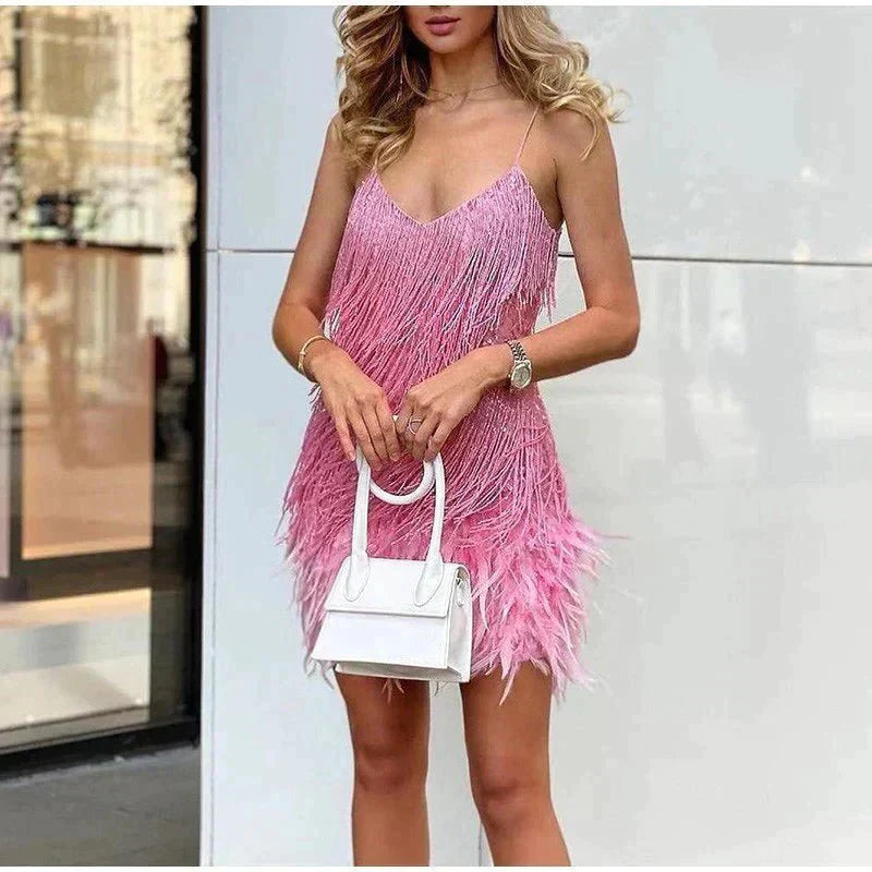 Bernadette Dress | Sleeveless Cocktail Dress for Women with Thin Straps and Short Fit