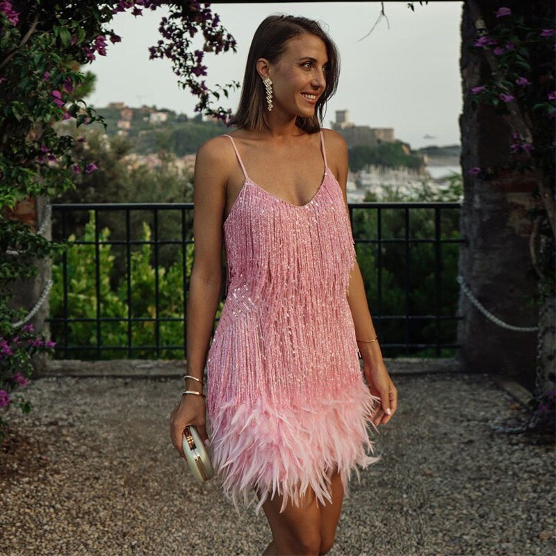 Bernadette Dress | Sleeveless Cocktail Dress for Women with Thin Straps and Short Fit