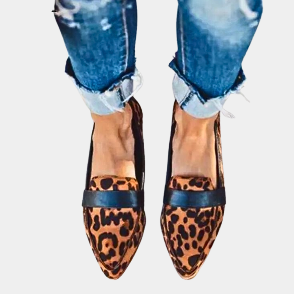 Baila Shoes | Women’s Loafers with Round Toe and Stitched Detailing