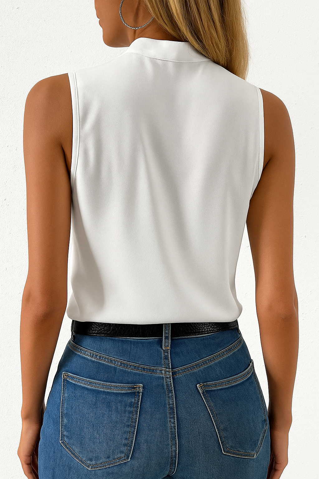 Brezella Blouse | Summer V-neck Sleeveless Women’s Blouse