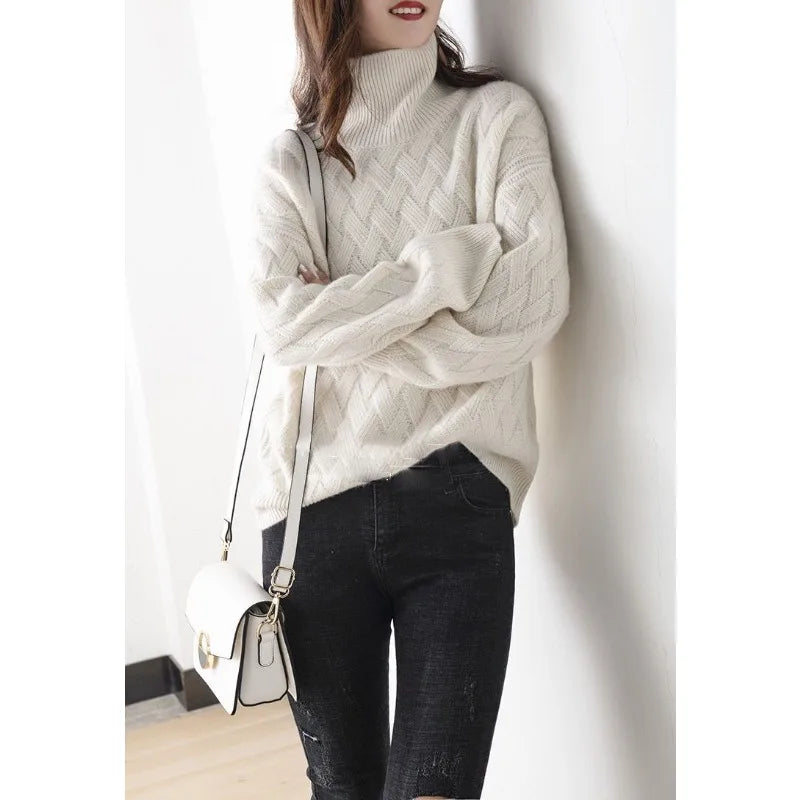 Goldie Sweater | Elegant Autumn Cashmere Turtleneck Sweater