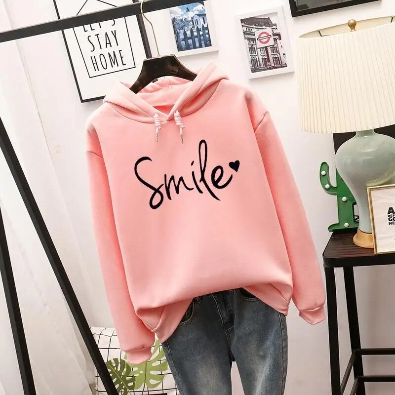 Pearl Hoodie | Comfortable "Smile" Graphic Hoodie