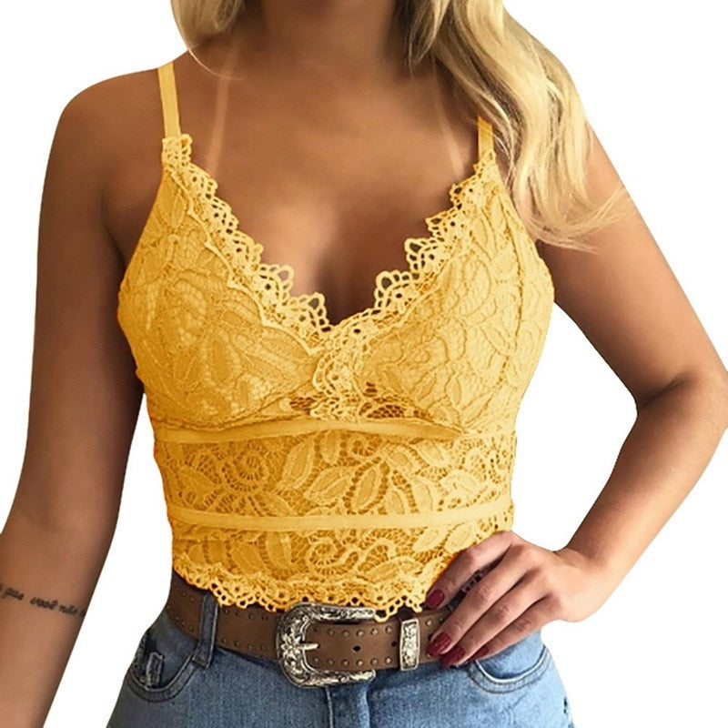 Valentina Top | Elegant Lace V-Neck Top for Women