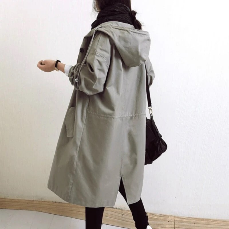 Annie Coat | Women's Oversized Lightweight Trench Coat